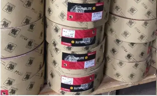 Rolls of abrasive sanding paper